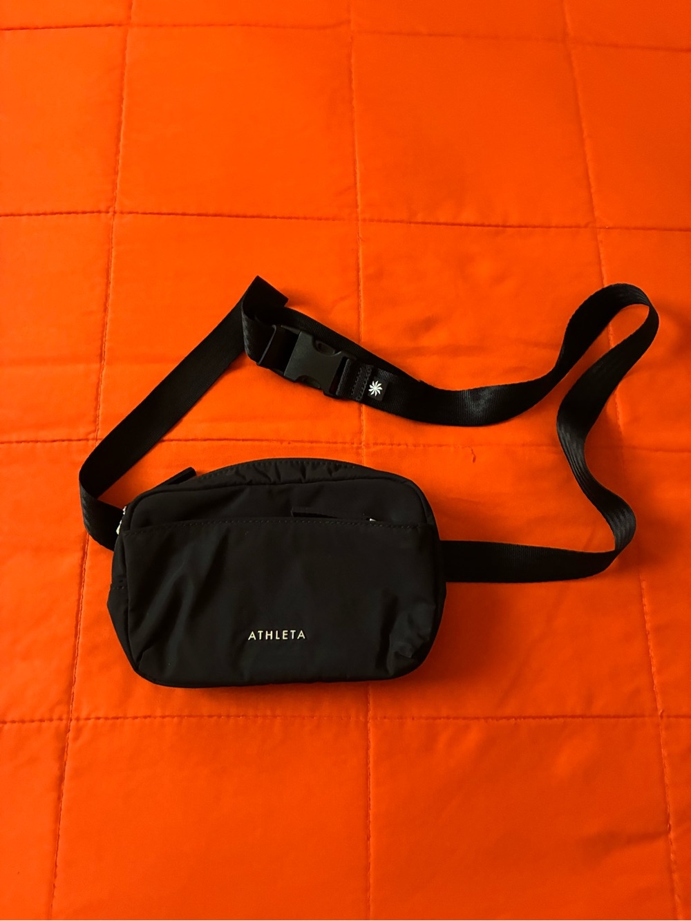 Athleta Black All About Belt Bag Crossbody Fanny Pack One Size